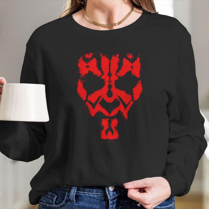 Darth Maul Grunge Long Sleeve T-Shirt Gifts for Her