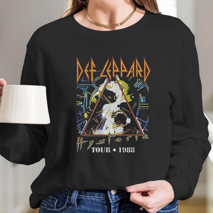 Def Leppard 1980S Heavy Hair Metal Band Rock Roll Hysteria Long Sleeve T-Shirt Gifts for Her