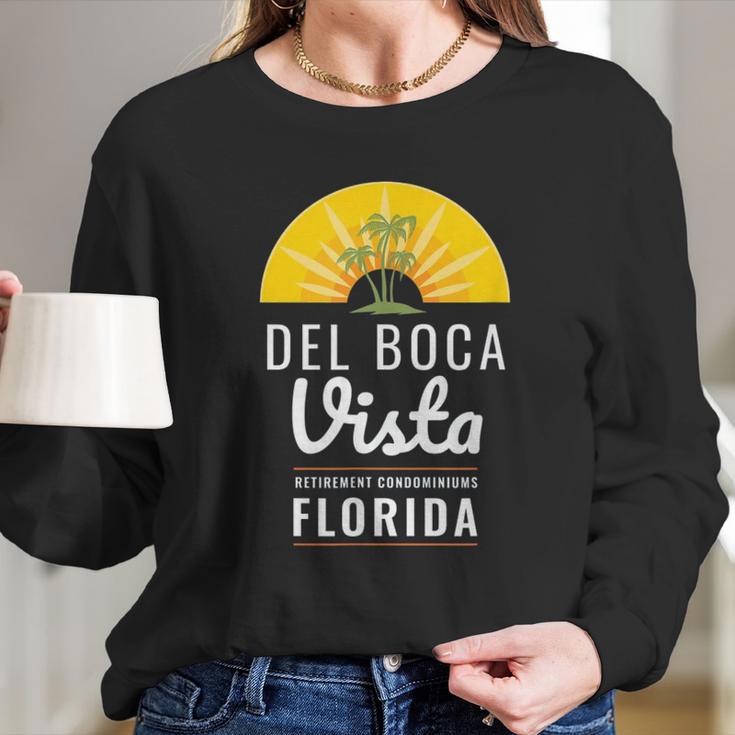 Del Boca Vista Funny Florida Long Sleeve T-Shirt Gifts for Her