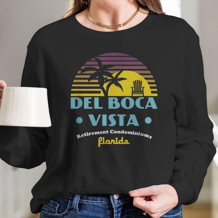 Del Boca Vista Retirement Community Vintage Long Sleeve T-Shirt Gifts for Her