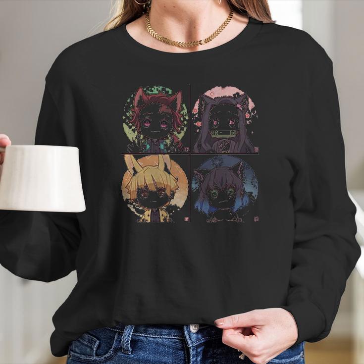 Demon Slayer Characters Long Sleeve T-Shirt Gifts for Her