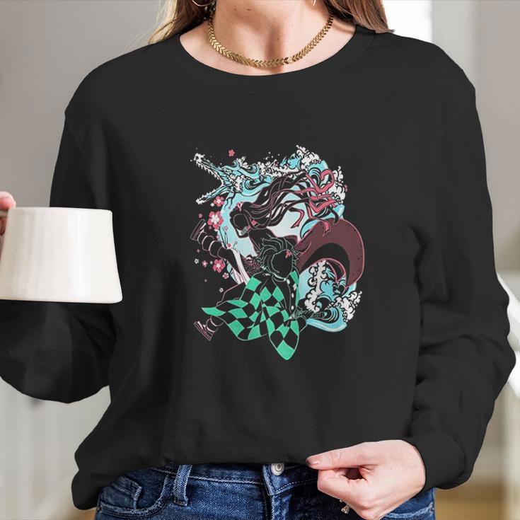 Demon Slayer Fighter Long Sleeve T-Shirt Gifts for Her