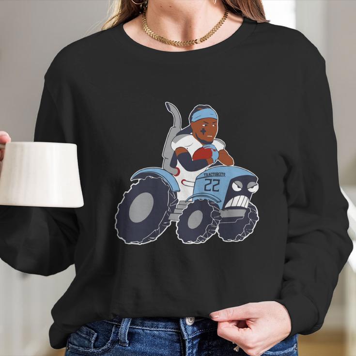 Derrick Henry Funny Tractor Long Sleeve T-Shirt Gifts for Her