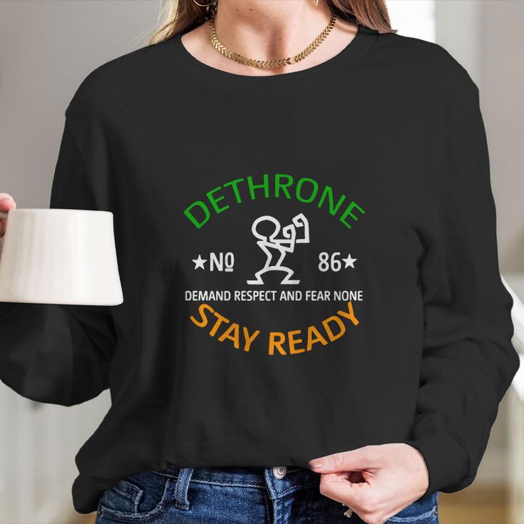 Dethrone Conor Mcgregor Walkout Long Sleeve T-Shirt Gifts for Her