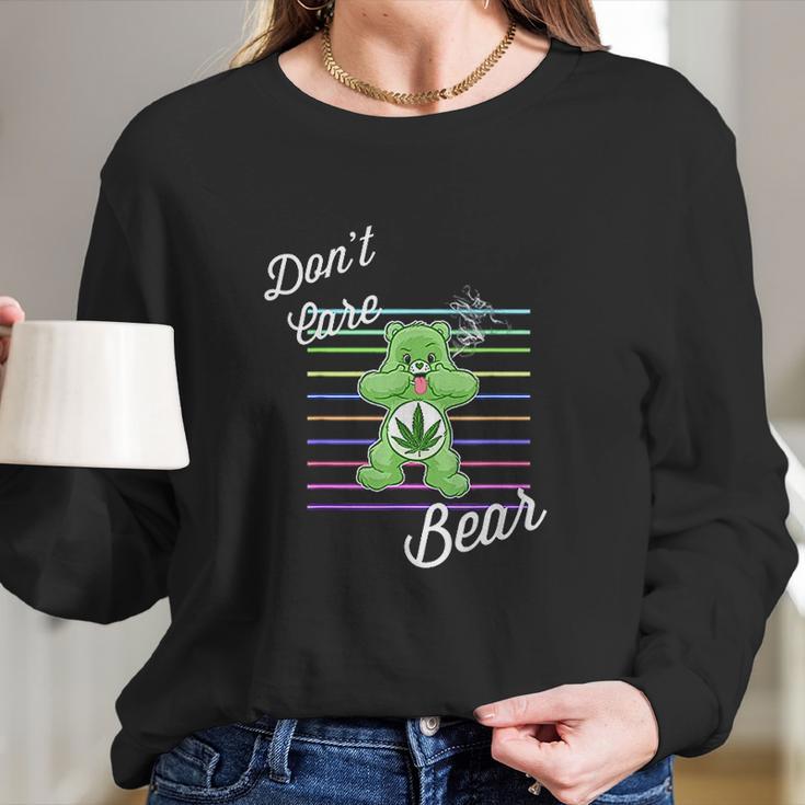 Dont Care Bear Long Sleeve T-Shirt Gifts for Her