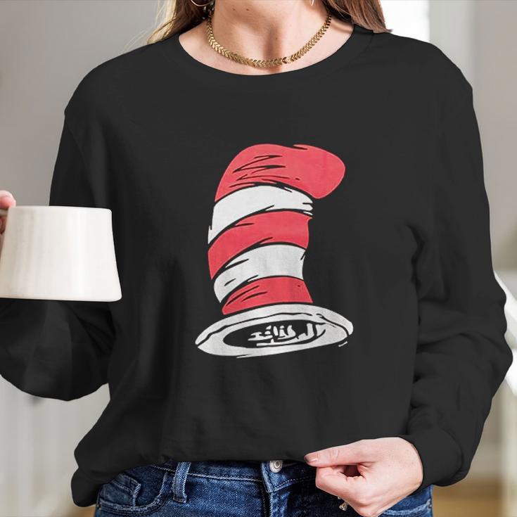 Dr Seuss Cat In The Hat Big Hat Black Long Sleeve T-Shirt Gifts for Her