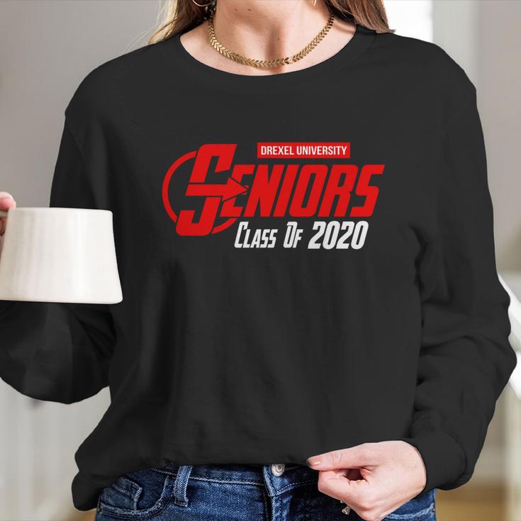 Drexel University Seniors Class Of 2020 Superhero Graduation Long Sleeve T-Shirt Gifts for Her