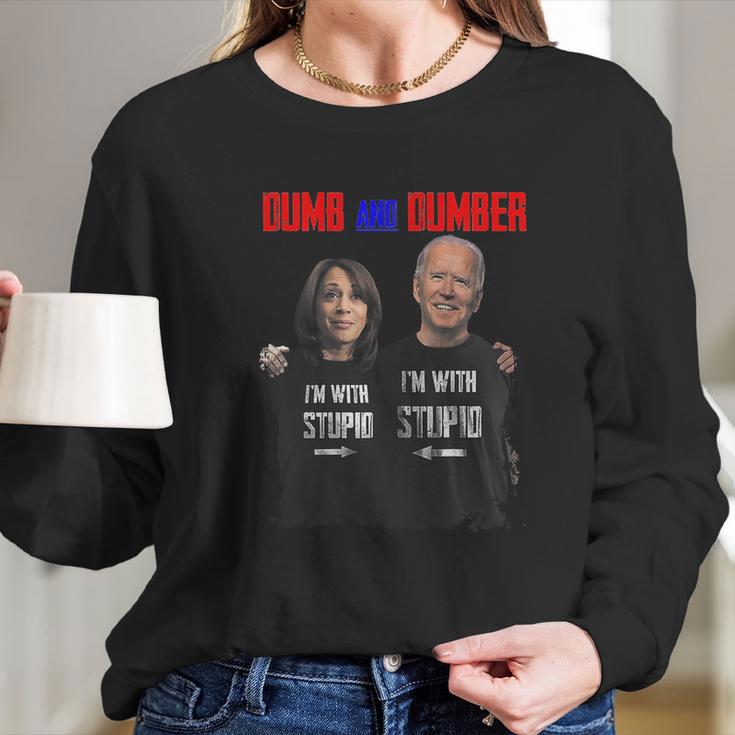 Dumb And Dumber Biden Long Sleeve T-Shirt Gifts for Her