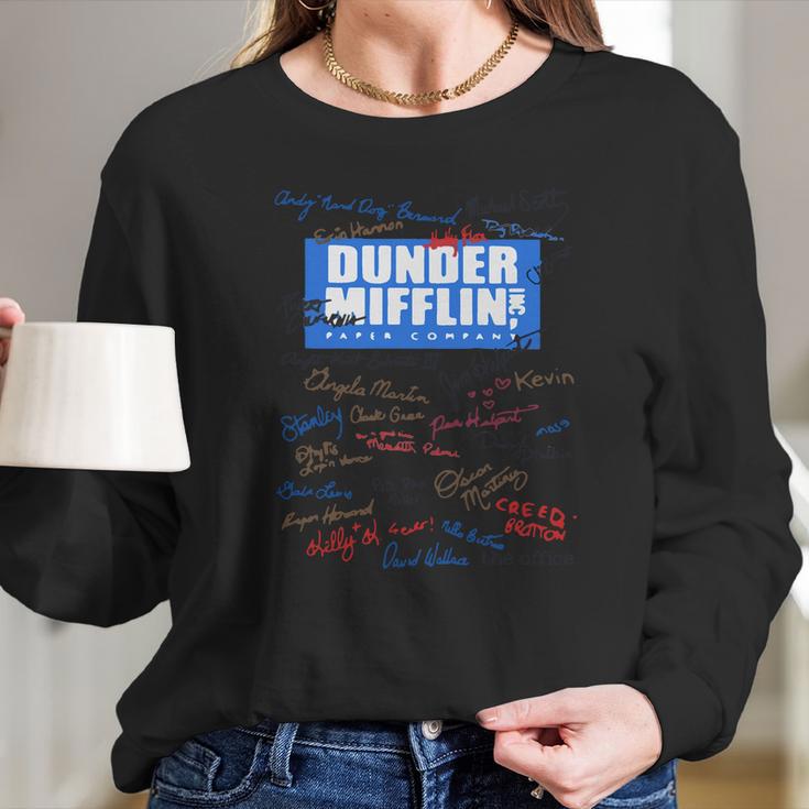 Dunder Mifflin Inc Paper Company Long Sleeve T-Shirt Gifts for Her