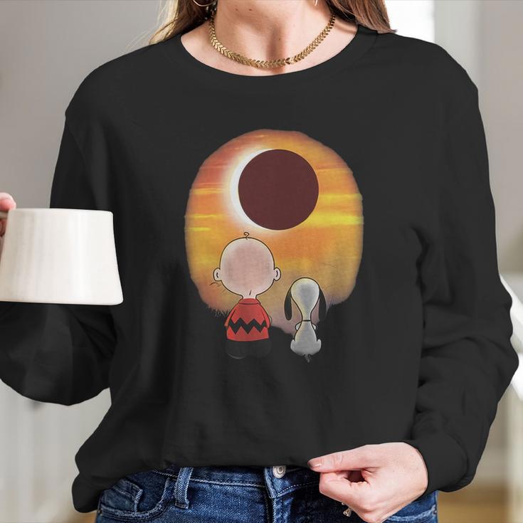 Eclipse Snoopy Long Sleeve T-Shirt Gifts for Her