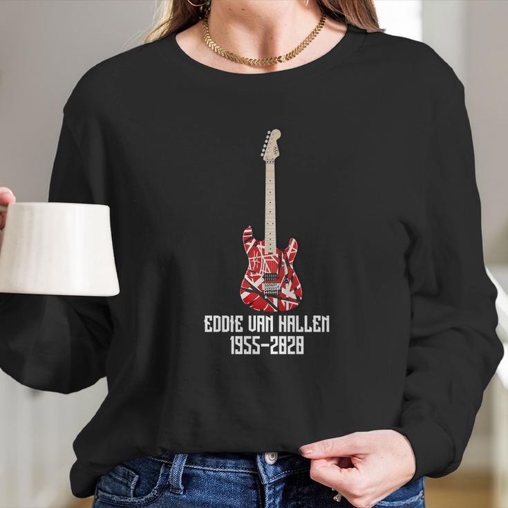 Eddie Van Halen Guitar Vintage Long Sleeve T-Shirt Gifts for Her