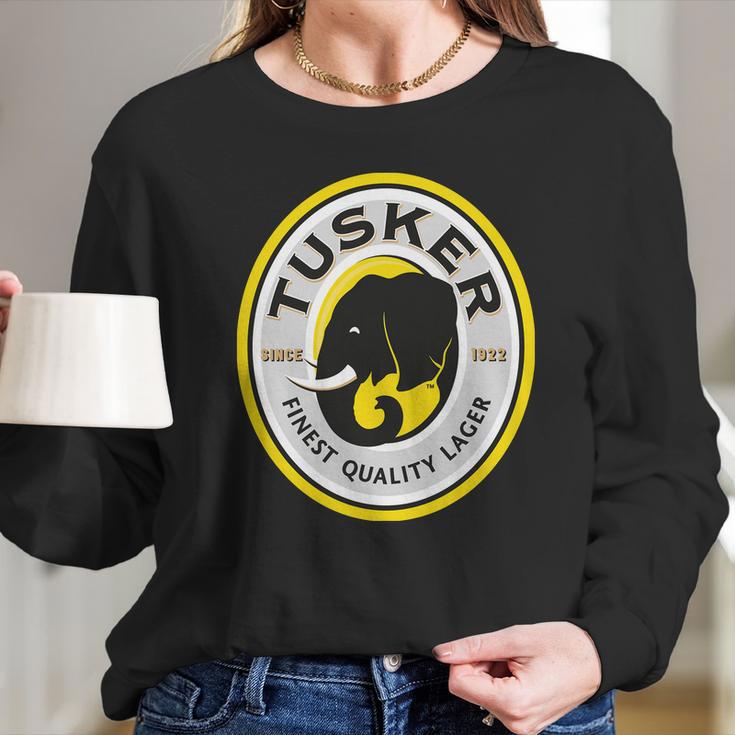 Elephant Tusker Long Sleeve T-Shirt Gifts for Her