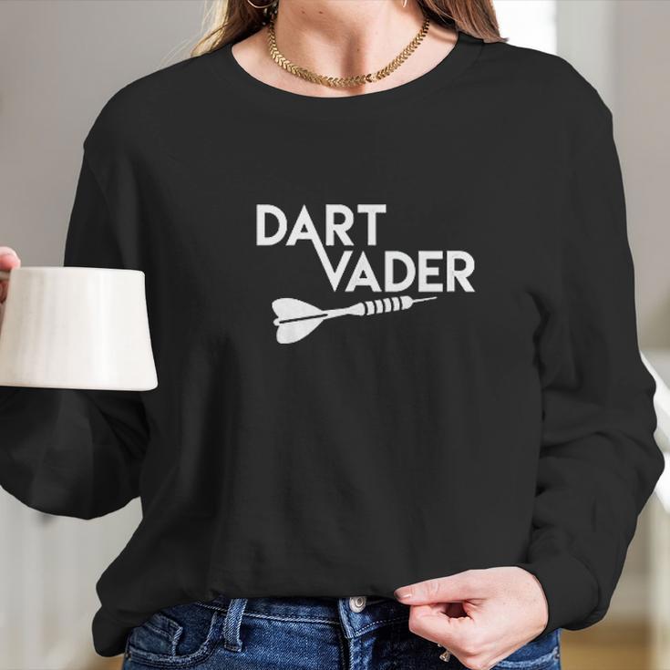 Evolution To Darts Vader Funny Darts Player Gift Long Sleeve T-Shirt Gifts for Her