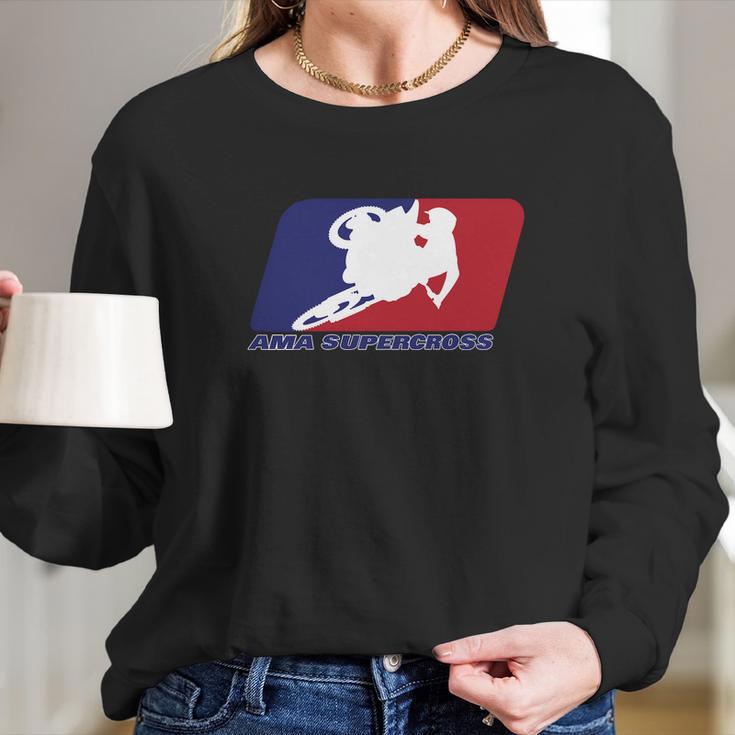 Extreme Supercross Adrenaline Sport Long Sleeve T-Shirt Gifts for Her