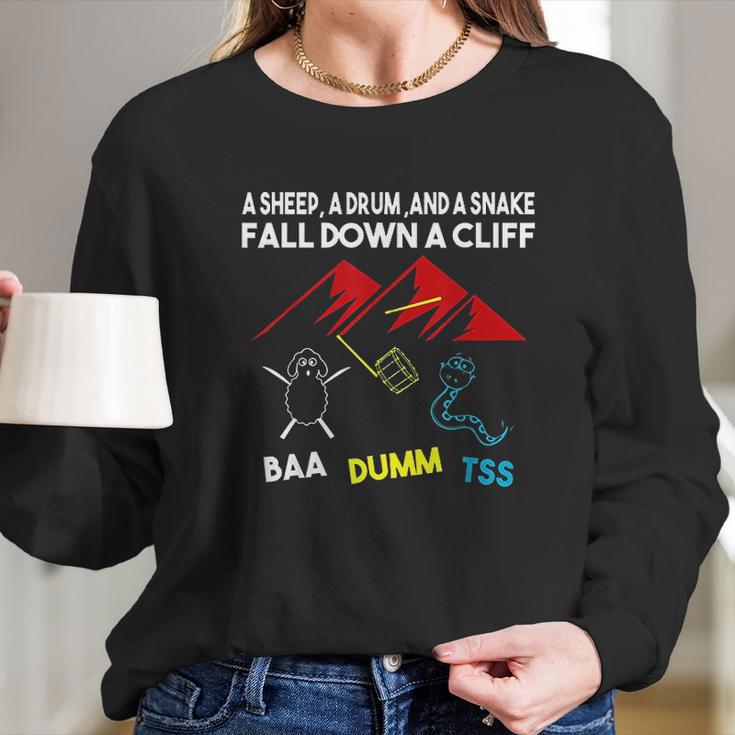 Fall Down A Cliff Long Sleeve T-Shirt Gifts for Her