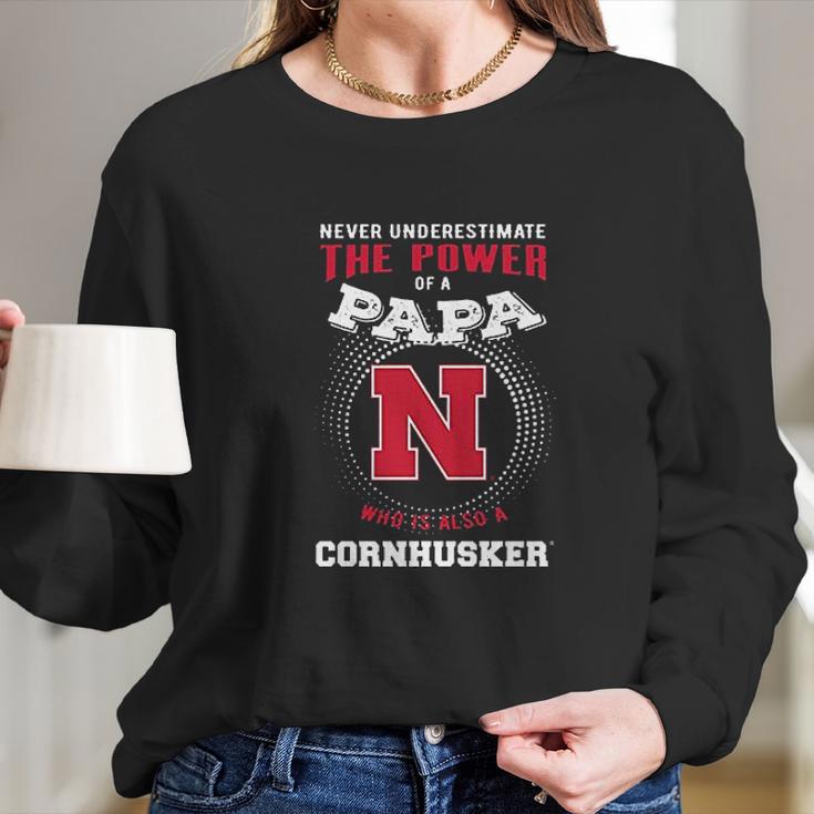 Fanprint Nebraska Cornhuskers Long Sleeve T-Shirt Gifts for Her