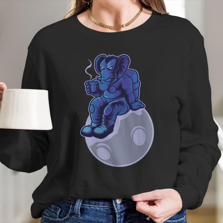 Fantasy Elephant Long Sleeve T-Shirt Gifts for Her