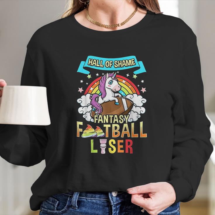 Fantasy Football Loser Last Place Long Sleeve T-Shirt Gifts for Her