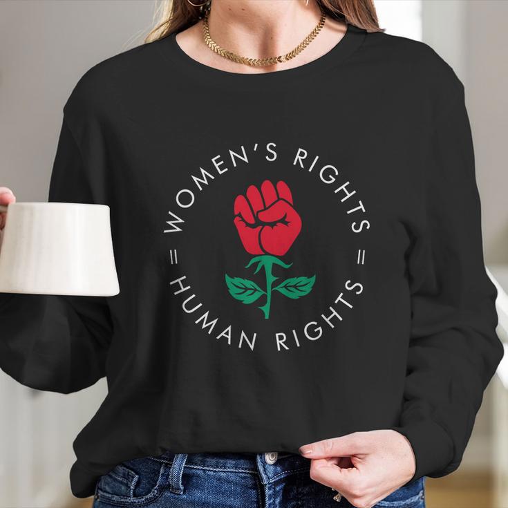 Feminist Are Human Rights Pro Choice Pro Roe Abortion Rights Reproductive Rights Long Sleeve T-Shirt Gifts for Her