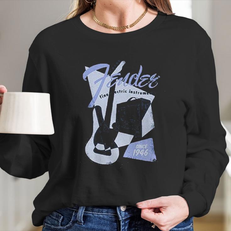 Fender Vintage Geo 1946 Long Sleeve T-Shirt Gifts for Her