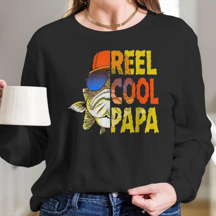 Fishing Real Cool PapaFishing Papa Long Sleeve T-Shirt Gifts for Her