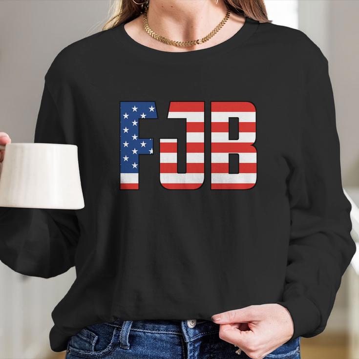 Fjb Fuck Joe Biden Fu46 Anti Biden Long Sleeve T-Shirt Gifts for Her