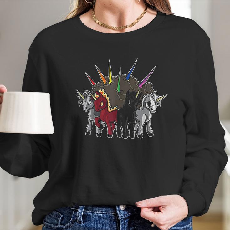 The Four Unicorns Of The Apocalypse Long Sleeve T-Shirt Gifts for Her