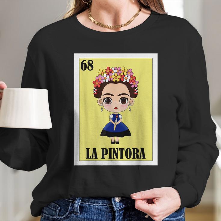 Frida Kahlo Funny Card Long Sleeve T-Shirt Gifts for Her