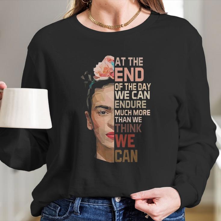 Frida Kahlo Quote Retro Long Sleeve T-Shirt Gifts for Her