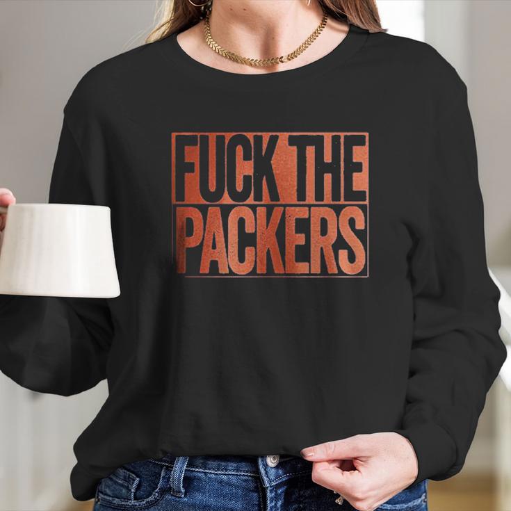 Fuk The Packers Funny Smack Talk Long Sleeve T-Shirt Gifts for Her