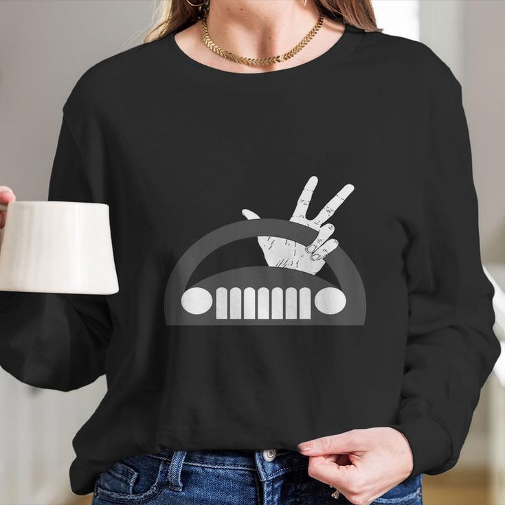 Funny The Jeep Wave Long Sleeve T-Shirt Gifts for Her