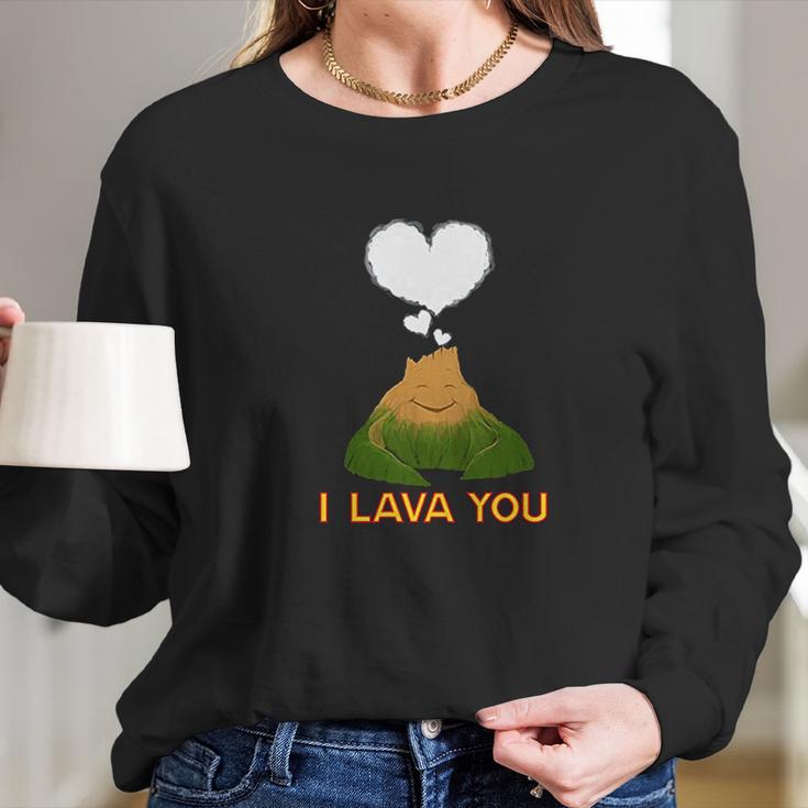 Funny Quote I Lava You Cute Art Long Sleeve T-Shirt Gifts for Her