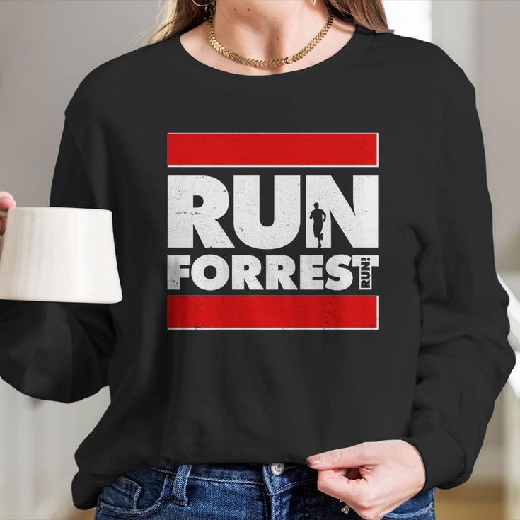 Funny Run Forrest Run Logo Long Sleeve T-Shirt Gifts for Her