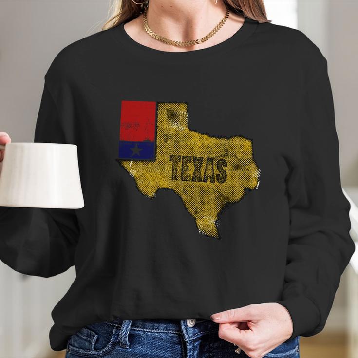 Funny Vintage Texas Logo Long Sleeve T-Shirt Gifts for Her