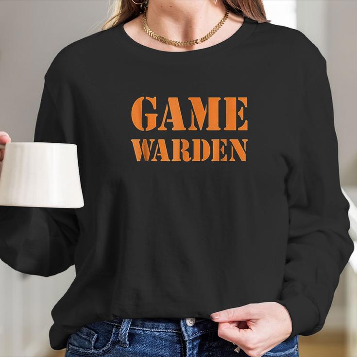 Game Warden Halloween Costume Long Sleeve T-Shirt Gifts for Her