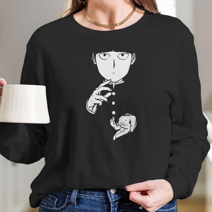 Geek Anime Psycho Mob Long Sleeve T-Shirt Gifts for Her