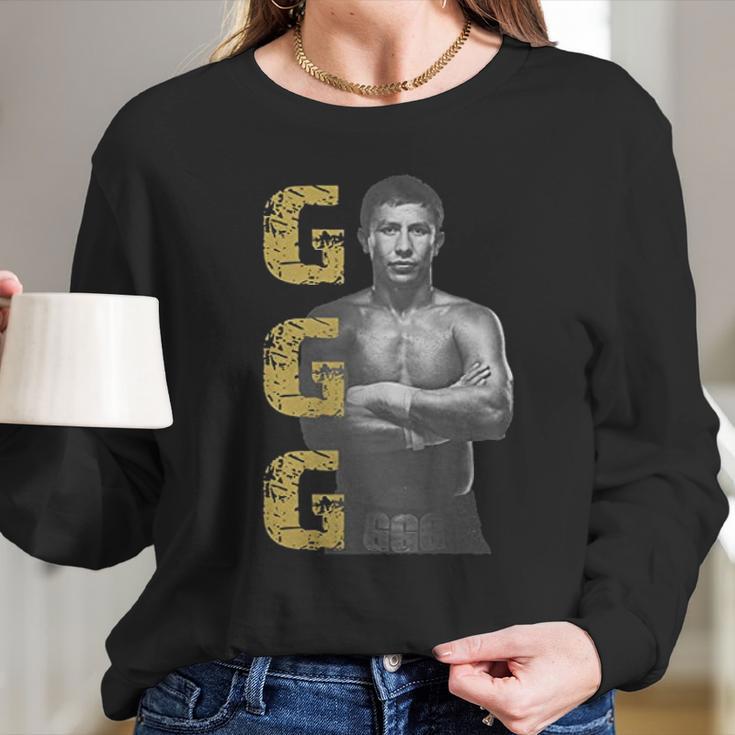 Ggg Gennady Golovkin Boxing Fan Long Sleeve T-Shirt Gifts for Her