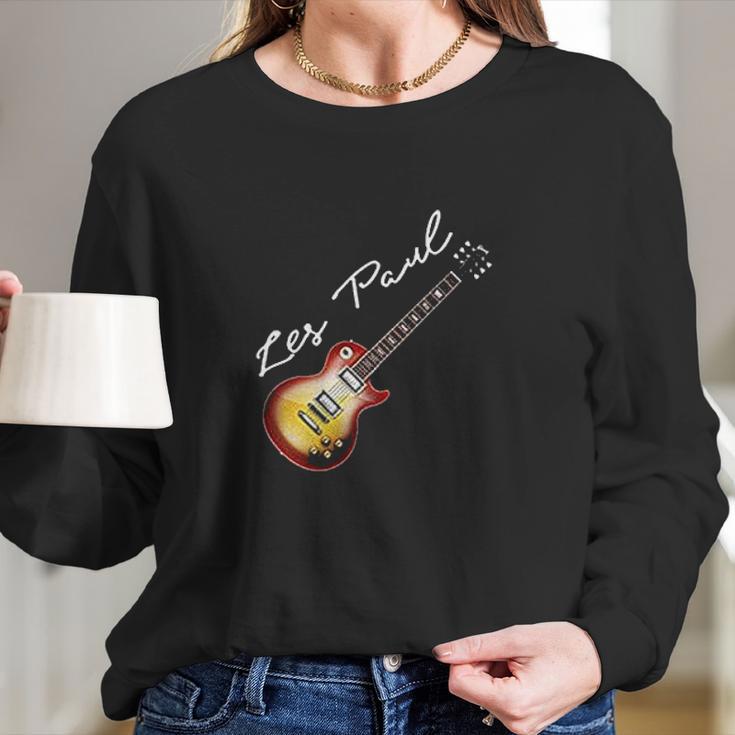 Gibson Les Paul Jazz Blues Long Sleeve T-Shirt Gifts for Her