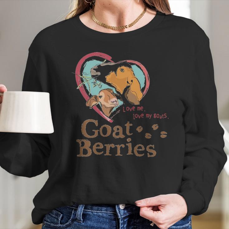 Goat Berries Adult Long Sleeve T-Shirt Gifts for Her