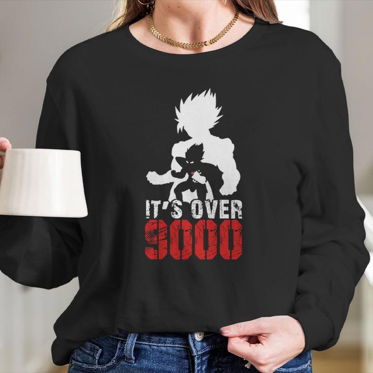 Goku - Its Over 9000 - Strong Man Bodybuilding T-Shirt Long Sleeve T-Shirt Gifts for Her