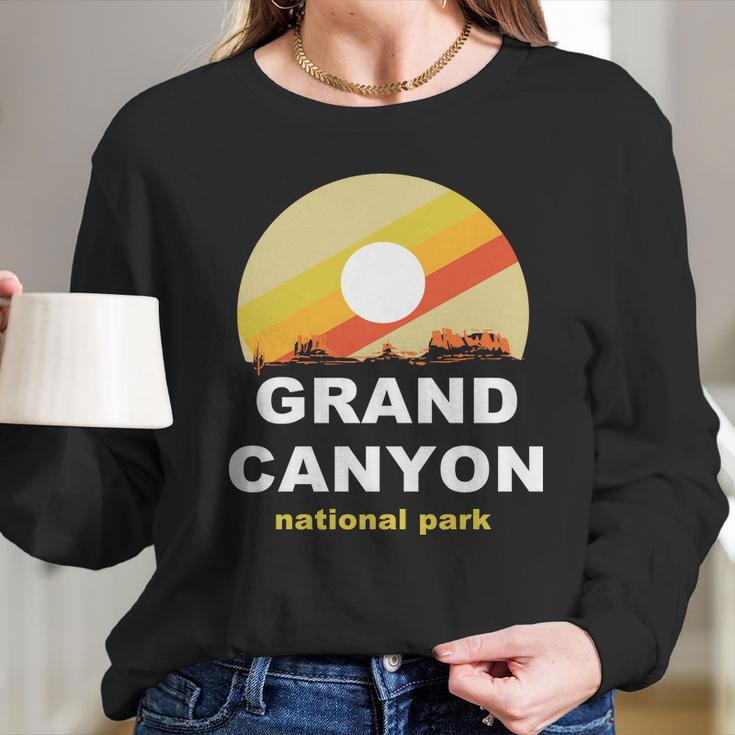 Grand Canyon National Park Retro Logo Long Sleeve T-Shirt Gifts for Her