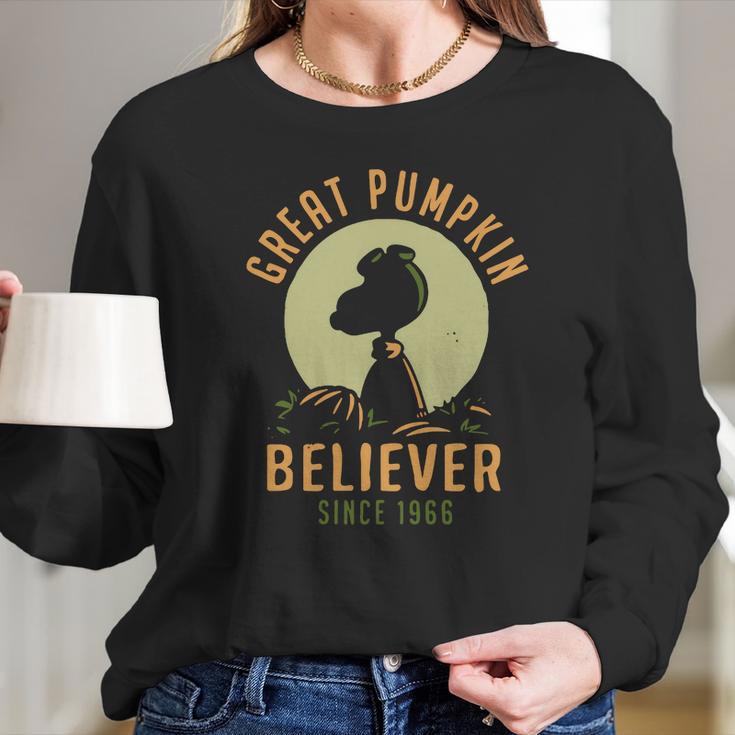 Great Pumpkin - Believer Since 1966 - Snoopy T-Shirt Long Sleeve T-Shirt Gifts for Her