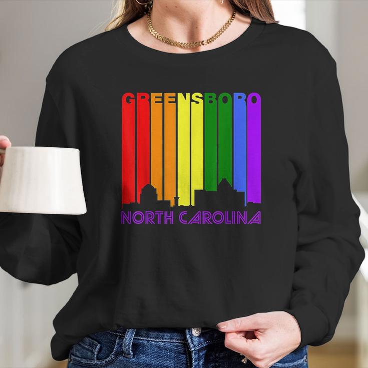 Greensboro North Carolina Long Sleeve T-Shirt Gifts for Her