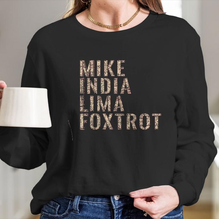 Grunt Style Mike India Lima Foxtrot 20 Long Sleeve T-Shirt Gifts for Her