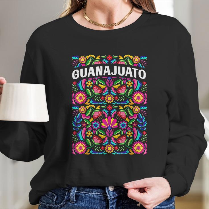 Guanajuato Flores Mexicanas Long Sleeve T-Shirt Gifts for Her