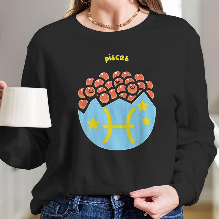 Gudetama Zodiac Pisces Long Sleeve T-Shirt Gifts for Her