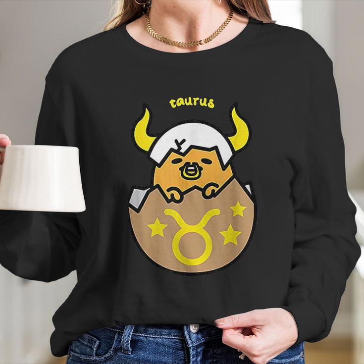 Gudetama Zodiac Taurus Long Sleeve T-Shirt Gifts for Her