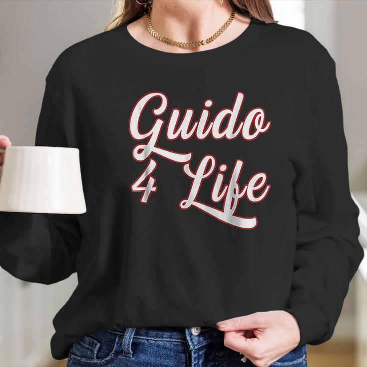 Guido For Life Gtl New Jersey Garden State Shore Long Sleeve T-Shirt Gifts for Her