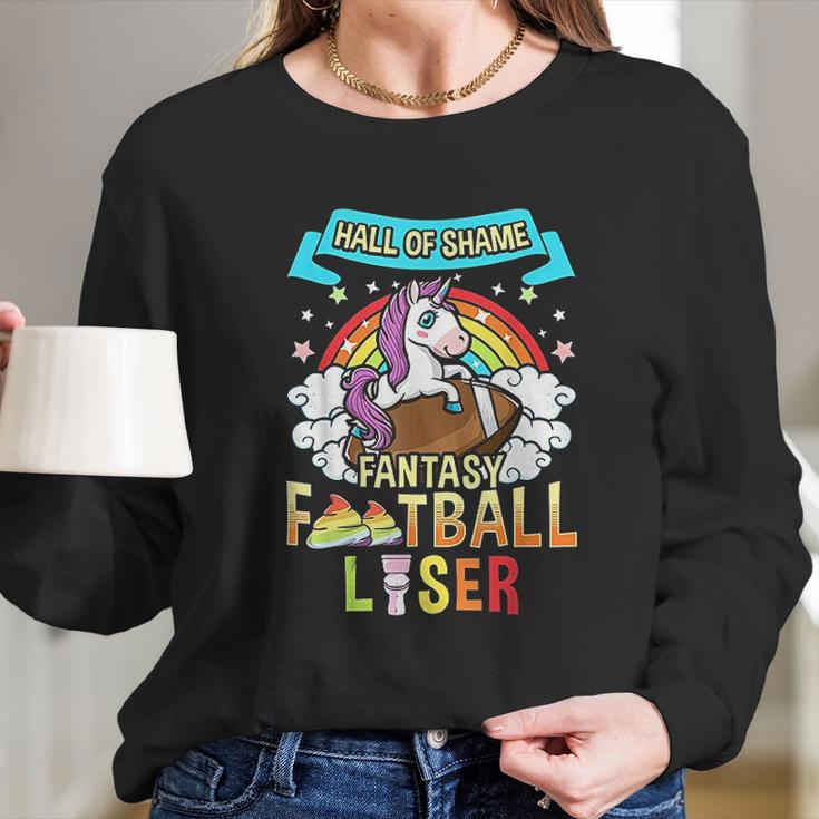 Hall Of Shame Fantasy Football Liser Long Sleeve T-Shirt Gifts for Her