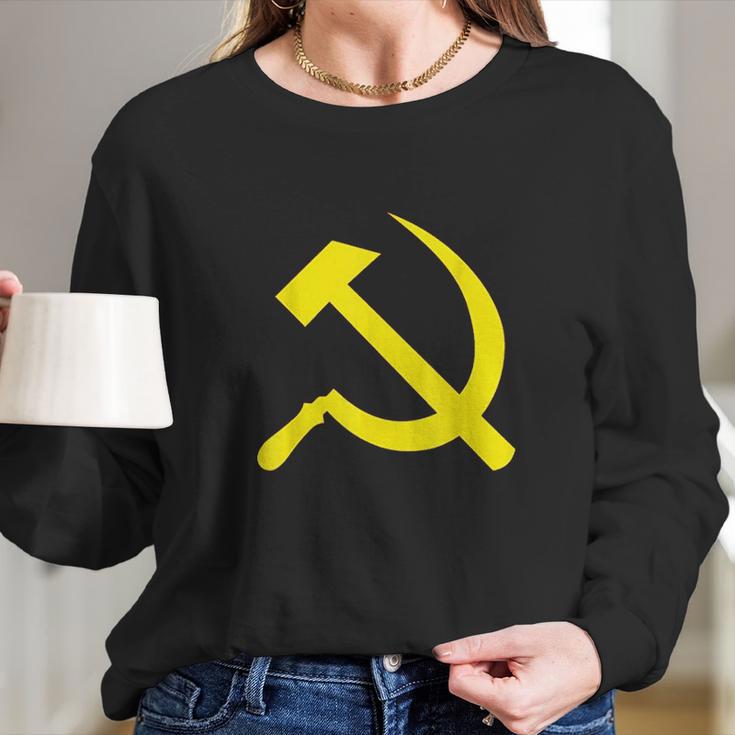 Hammer And Sickle Long Sleeve T-Shirt Gifts for Her